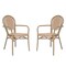 Flash Furniture Lourdes Thonet French Bistro Stack Chair w/Arms, Natural/White PE Rattan/Bamboo Alum Frame, 2PK 2-SDA-AD642002A-NATWH-LTNAT-GG - alternate 8
